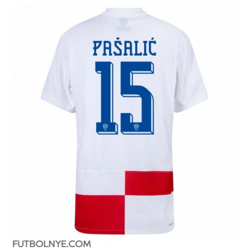 Camiseta Croacia Mario Pasalic #15 Primera Equipación Eurocopa 2024 manga corta